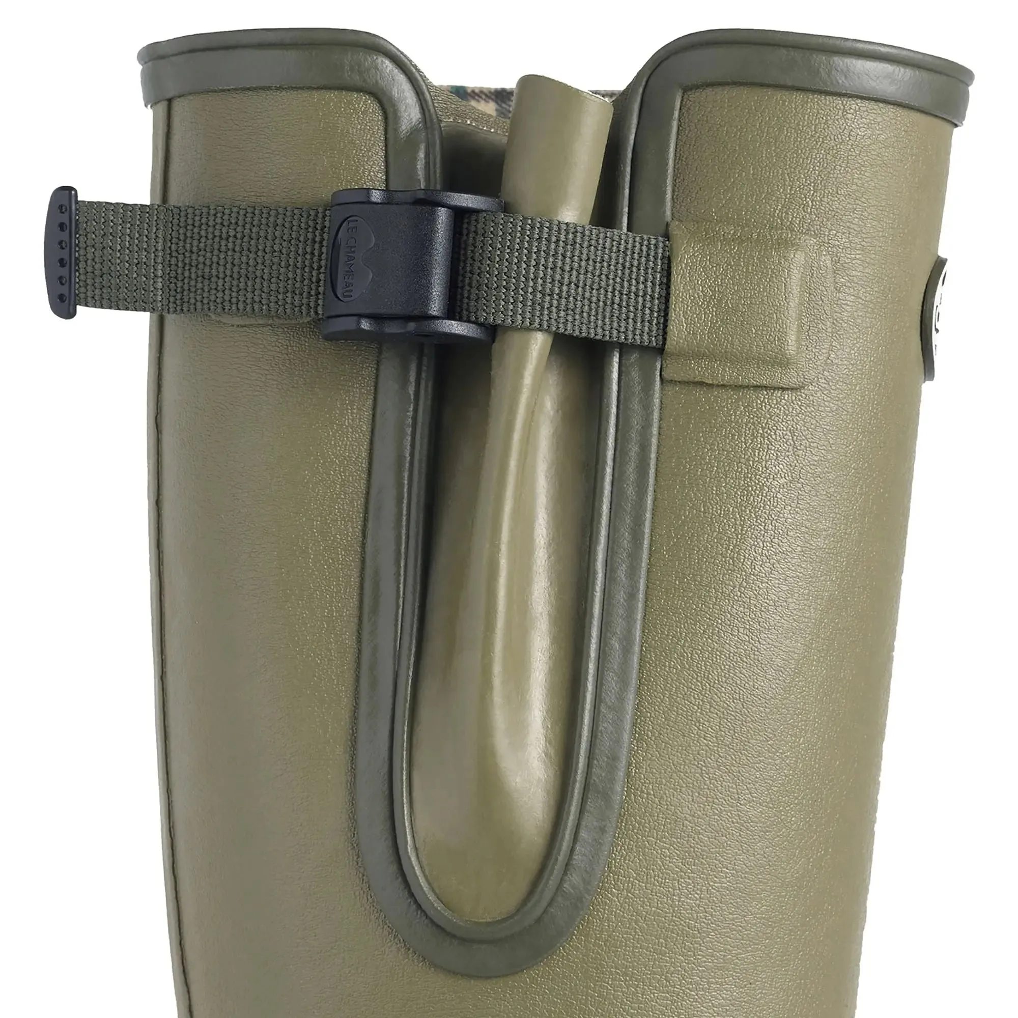 30% OFF LE CHAMEAU Vierzon Boots - Ladies Jersey Lined - Iconic Green UK 7