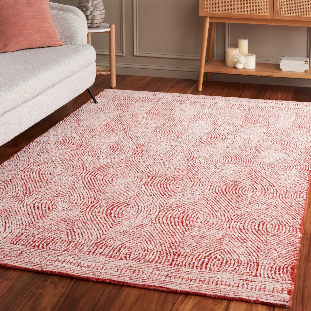 Abstract Hand Tufted Wool Rug from India – Stylish and Durable Home Decor for Any Space