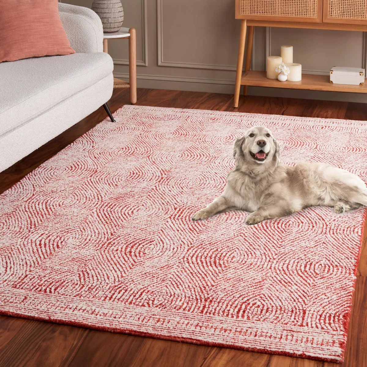 Abstract Hand Tufted Wool Rug from India – Stylish and Durable Home Decor for Any Space