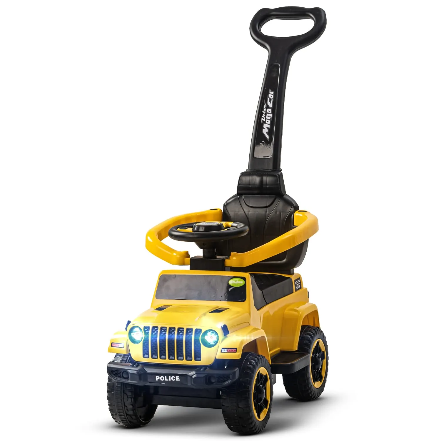 Baybee Raven Push Ride on Car for Kids Ride on Push Cars with Music Light Safety Bar & Push Handle