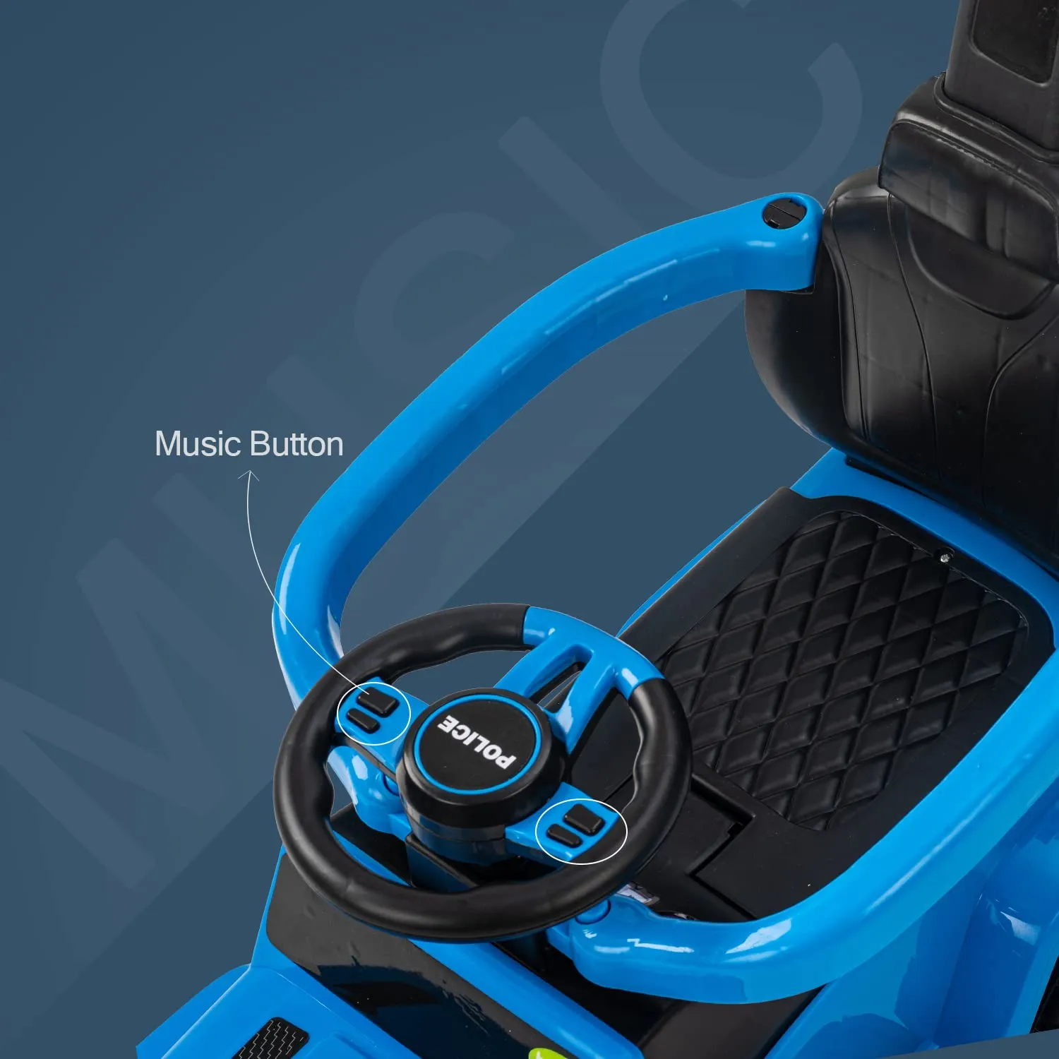 Baybee Raven Push Ride on Car for Kids Ride on Push Cars with Music Light Safety Bar & Push Handle