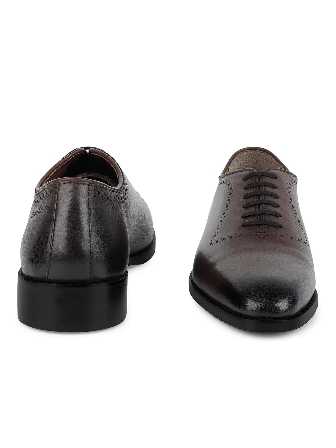 Brunette Brown Derby Style Comfortable Laceups for Men