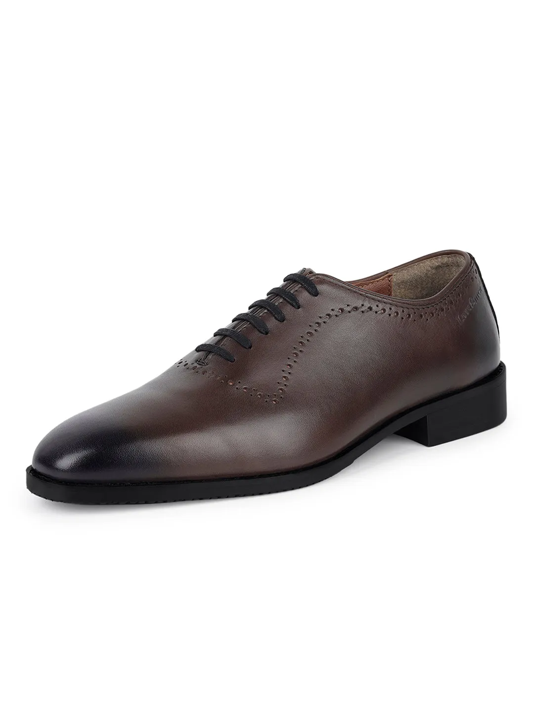 Brunette Brown Derby Style Comfortable Laceups for Men