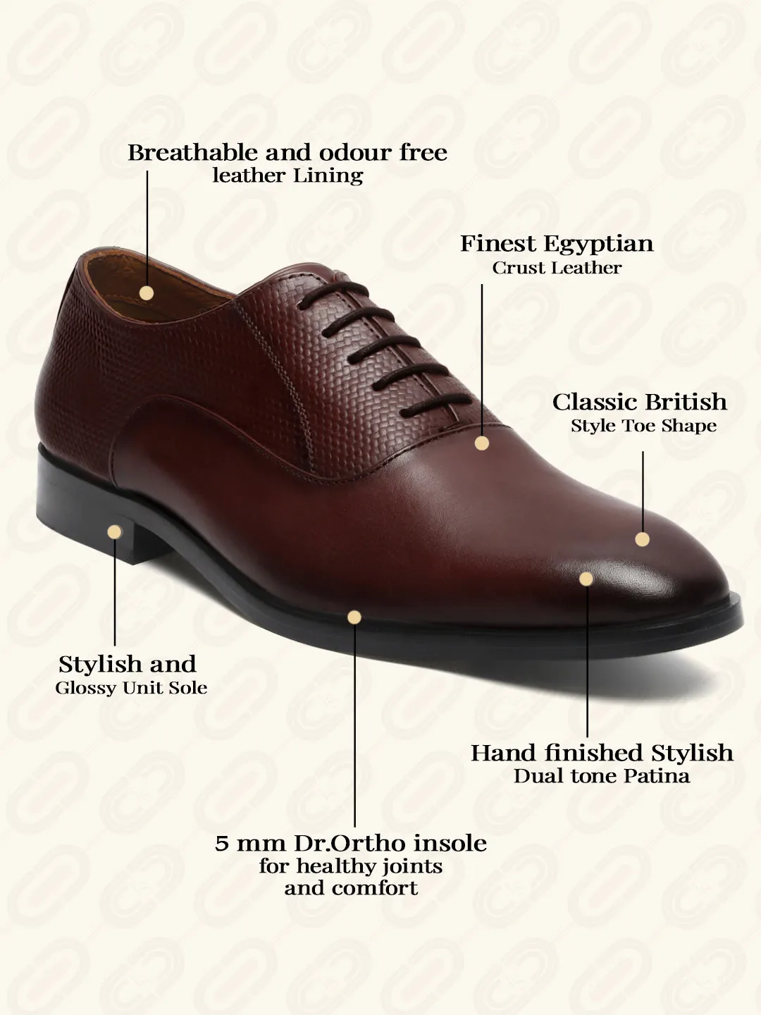 Brunette Brown Handmade Premium Italian Leather Derby Shoes