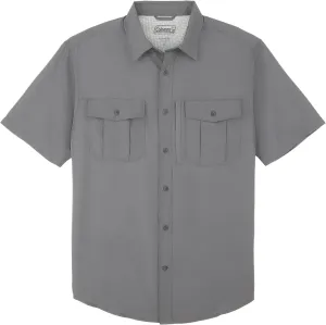 Coleman Mens UPF 40  Ultra Lightweight Quick Dry Short Sleeve Guide Shirt Outdoor for Fishing Hiking Camping Smoked Pearl