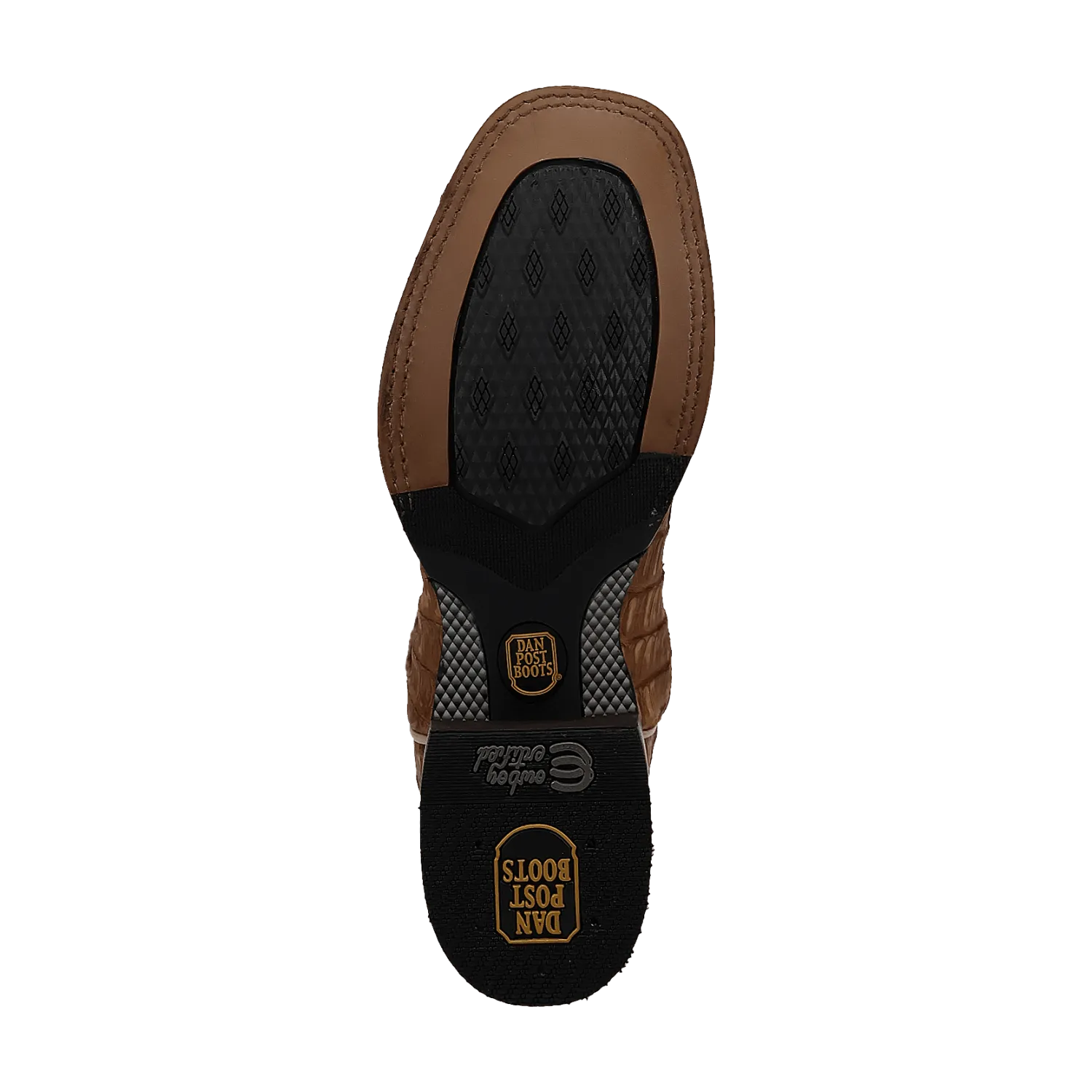 Dan Post Men's Leon Brass Caiman Cowboy Boot
