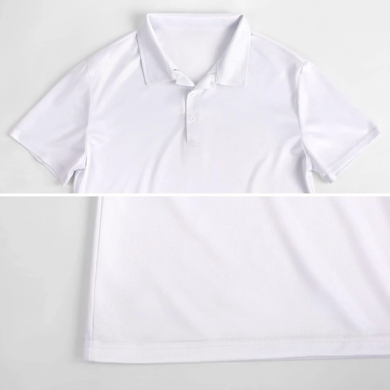 Dandelion Mens Polo Shirts Quick Dry Short Sleeve Golf Slim Fit T Shirt