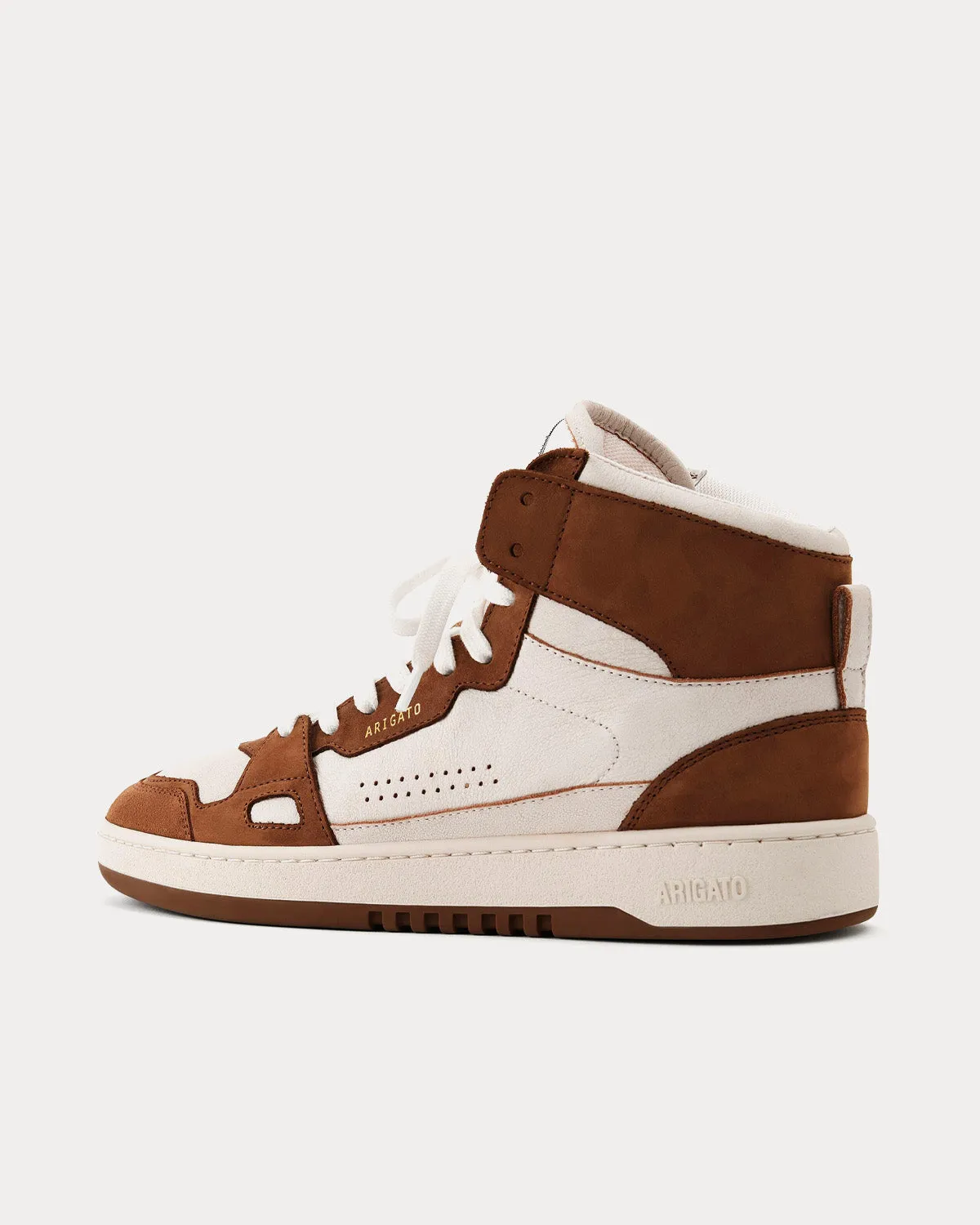 Dice Hi Beige / Brown High Top Sneakers