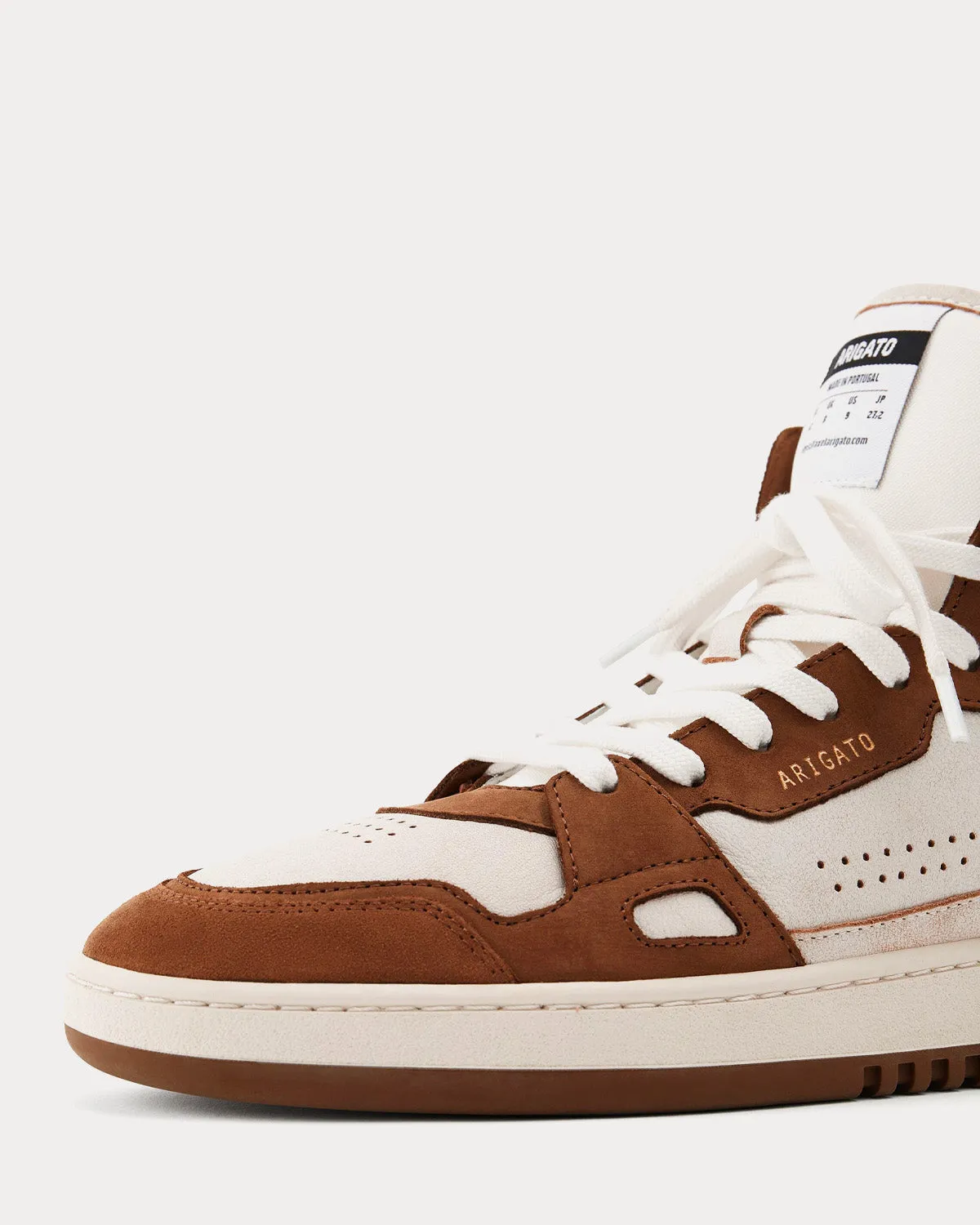 Dice Hi Beige / Brown High Top Sneakers
