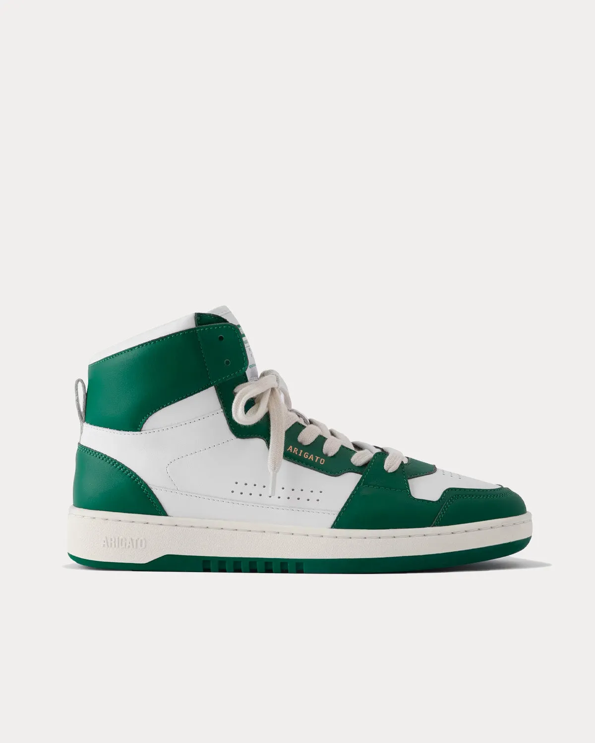 Dice Hi White / Green High Top Sneakers