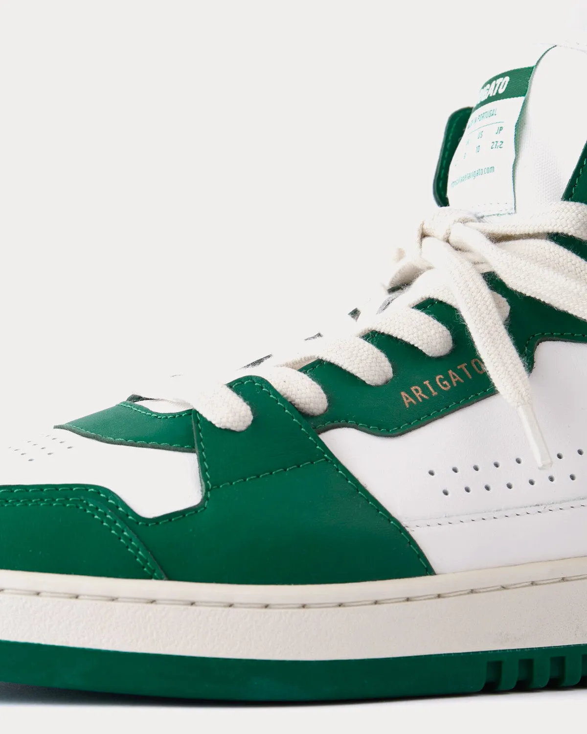 Dice Hi White / Green High Top Sneakers