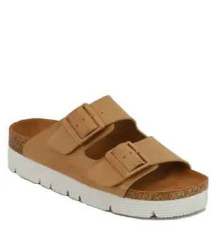 Double Buckle Platform Sandal