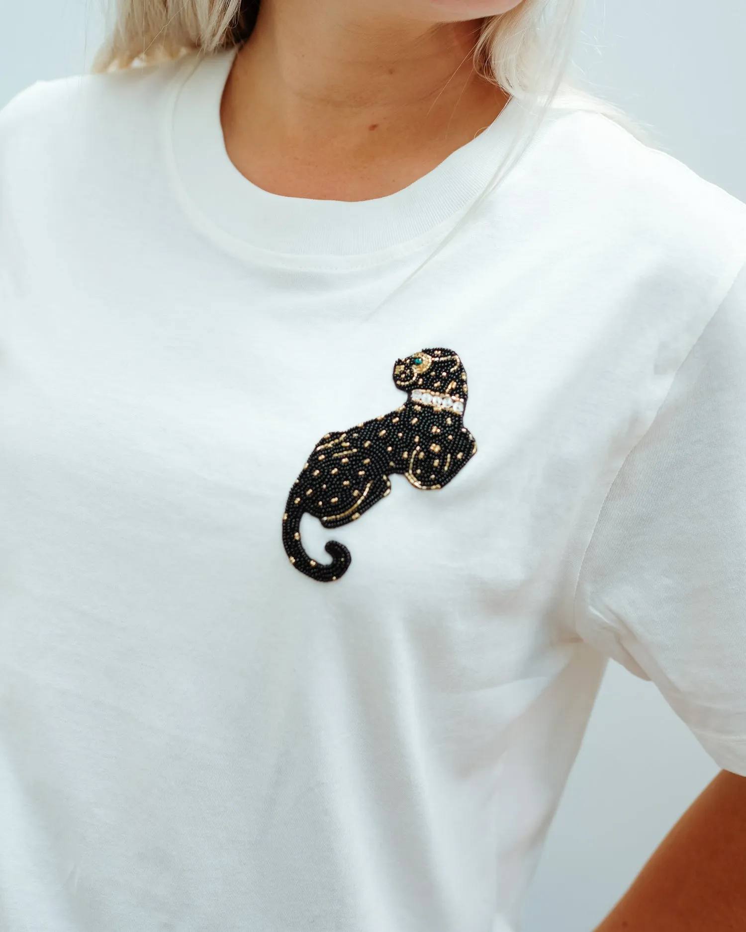 EA Wanthera beads tee in white