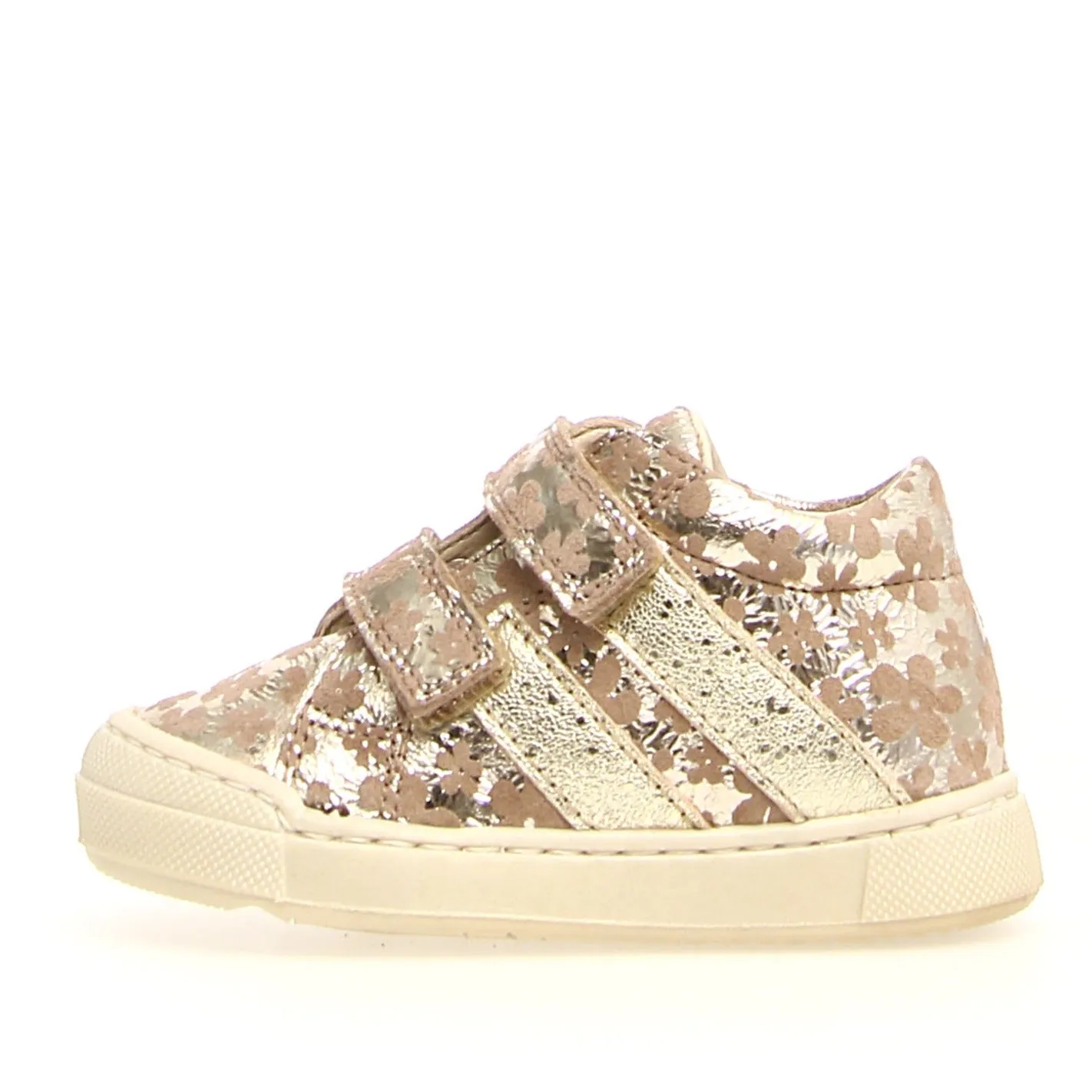 Falcotto Girl's Gazer VI Astri Met Sneakers, Platinum