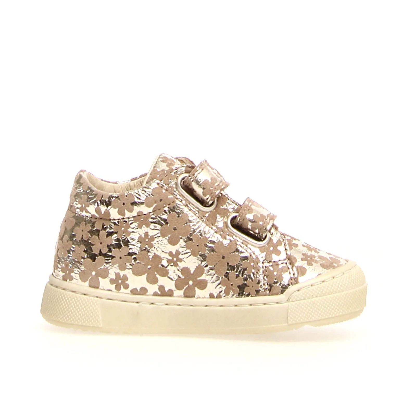 Falcotto Girl's Gazer VI Astri Met Sneakers, Platinum