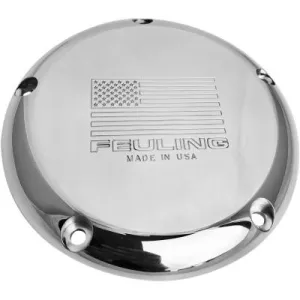 Feuling Derby Cover, Polished American Flag, Fits 16-19 Dresser