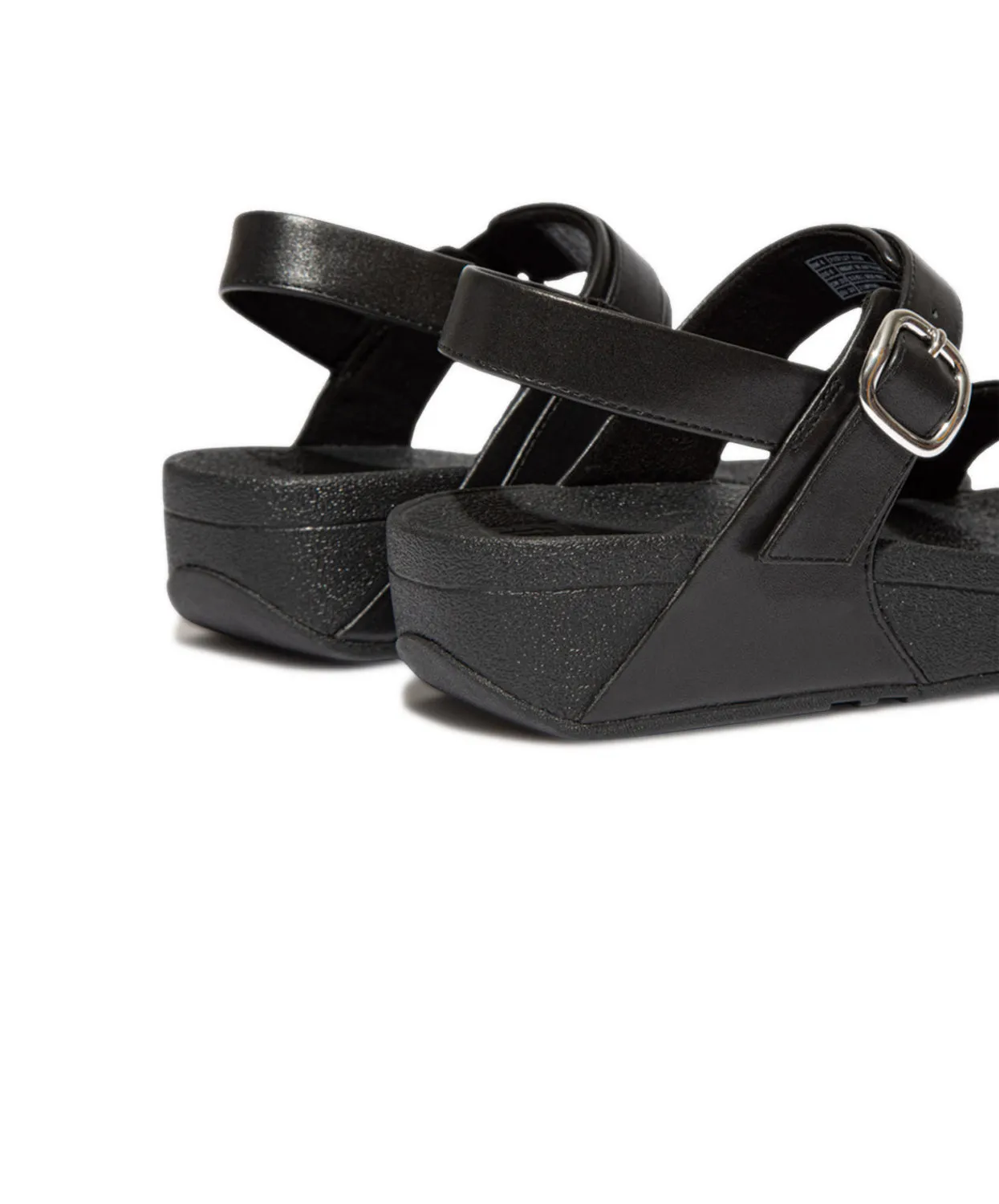 FitFlop Lulu Adjustable Leather Back-Strap Sandals Black