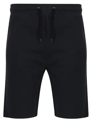 Gautrey Ottoman Stripe Sweat Shorts in Dark Sapphire - Dissident