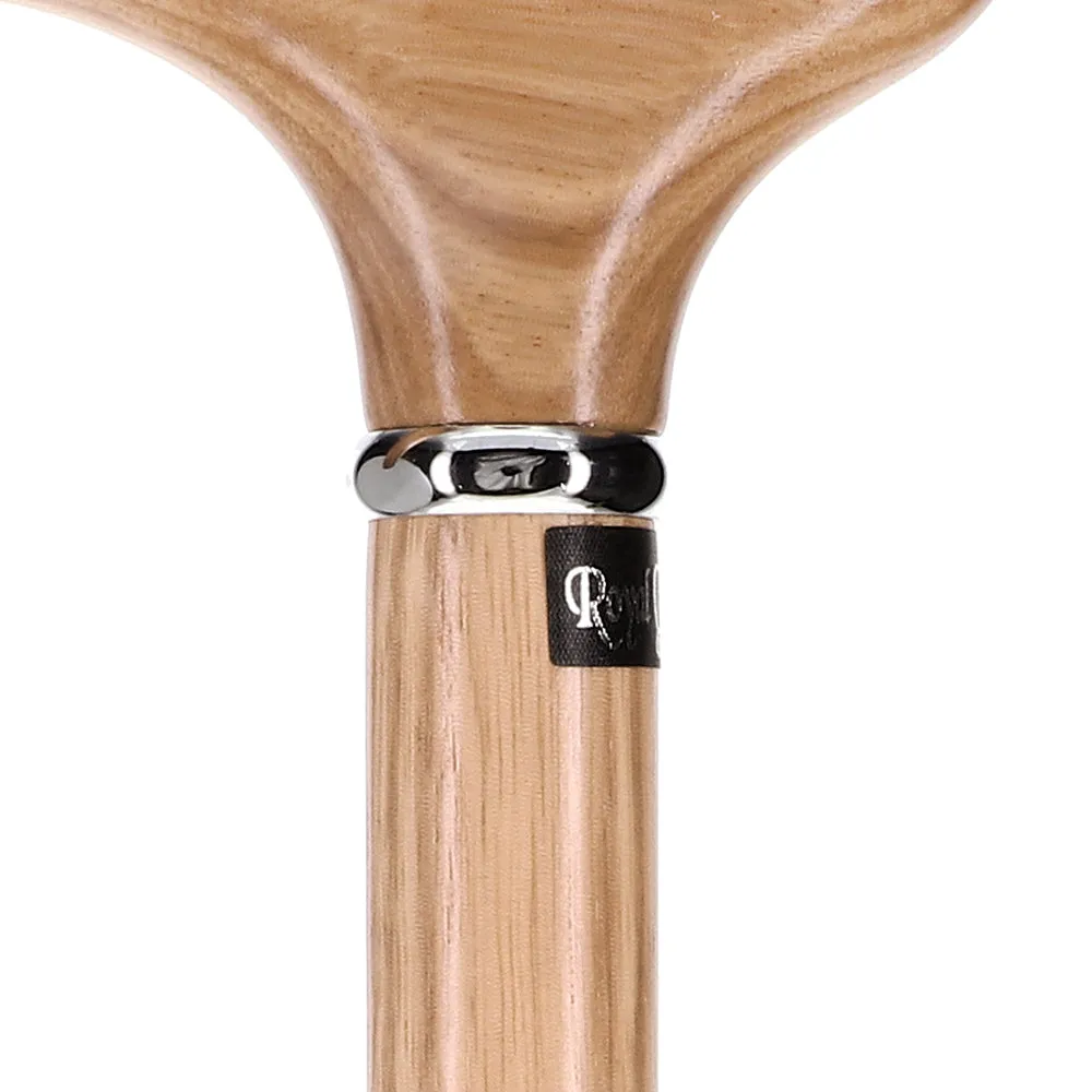 Genuine Striped Zebrano Derby Walking Cane with Natural Design