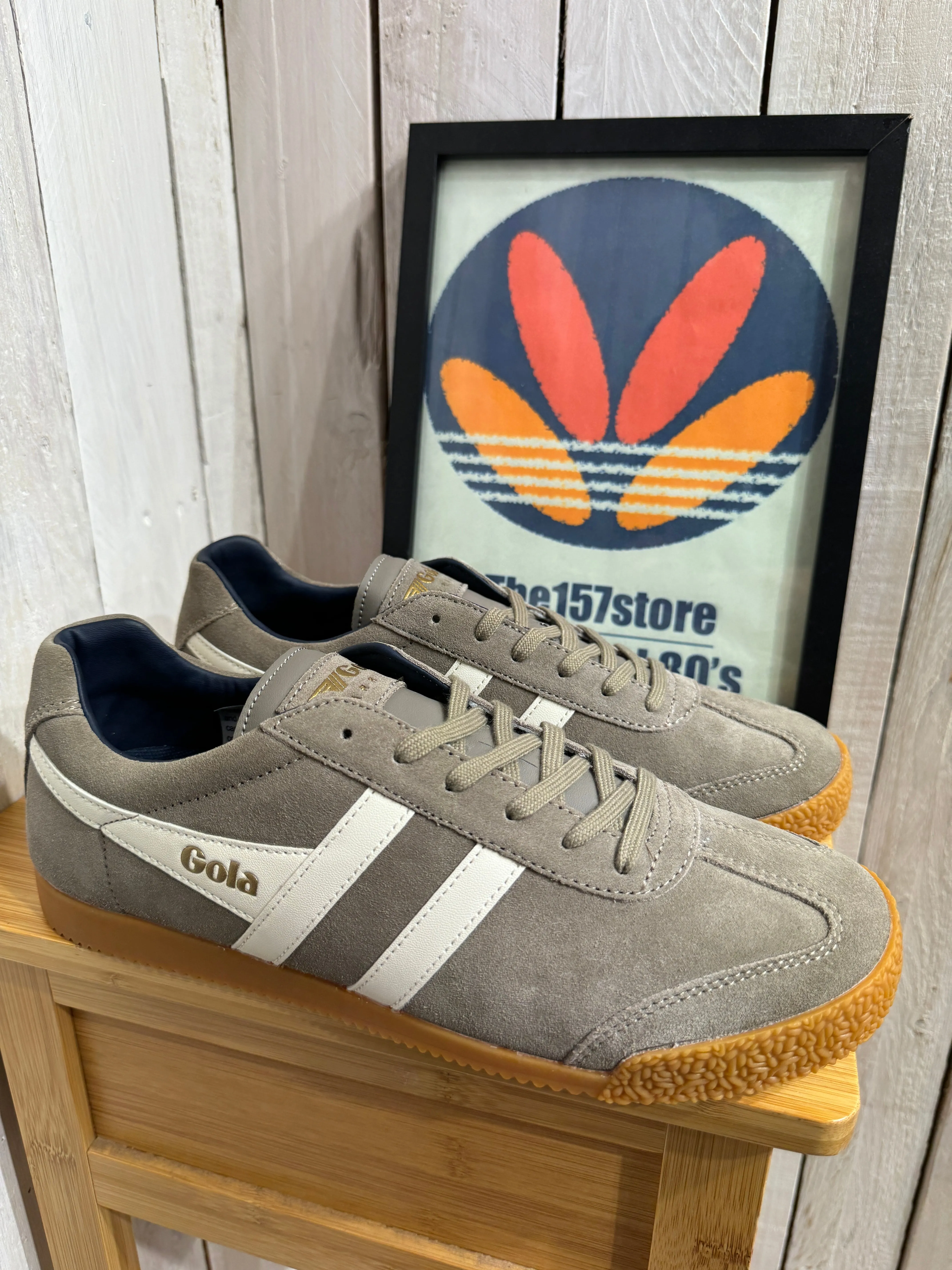 Gola Classics Harrier Suede Trainers - Rhino Grey