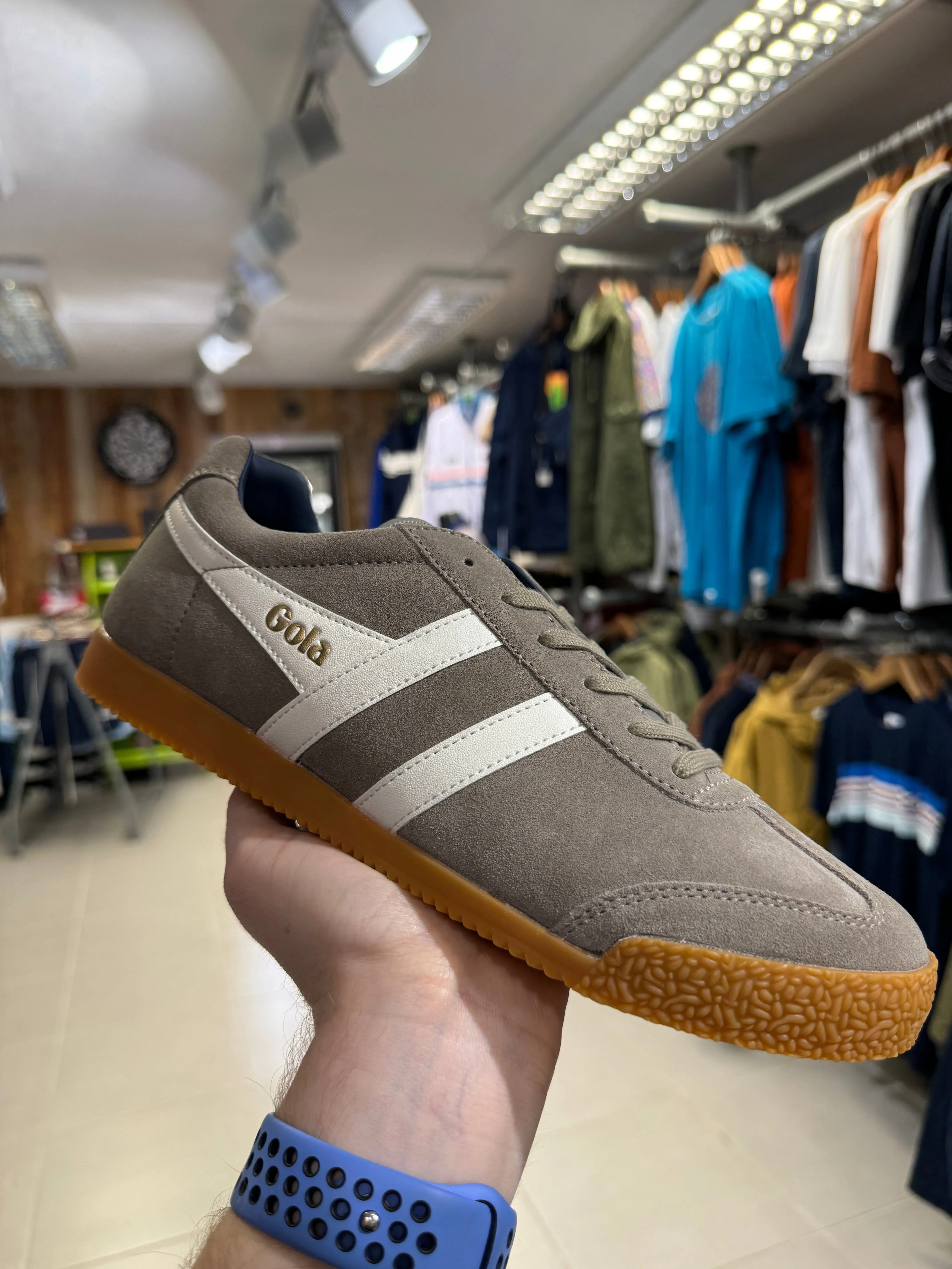 Gola Classics Harrier Suede Trainers - Rhino Grey