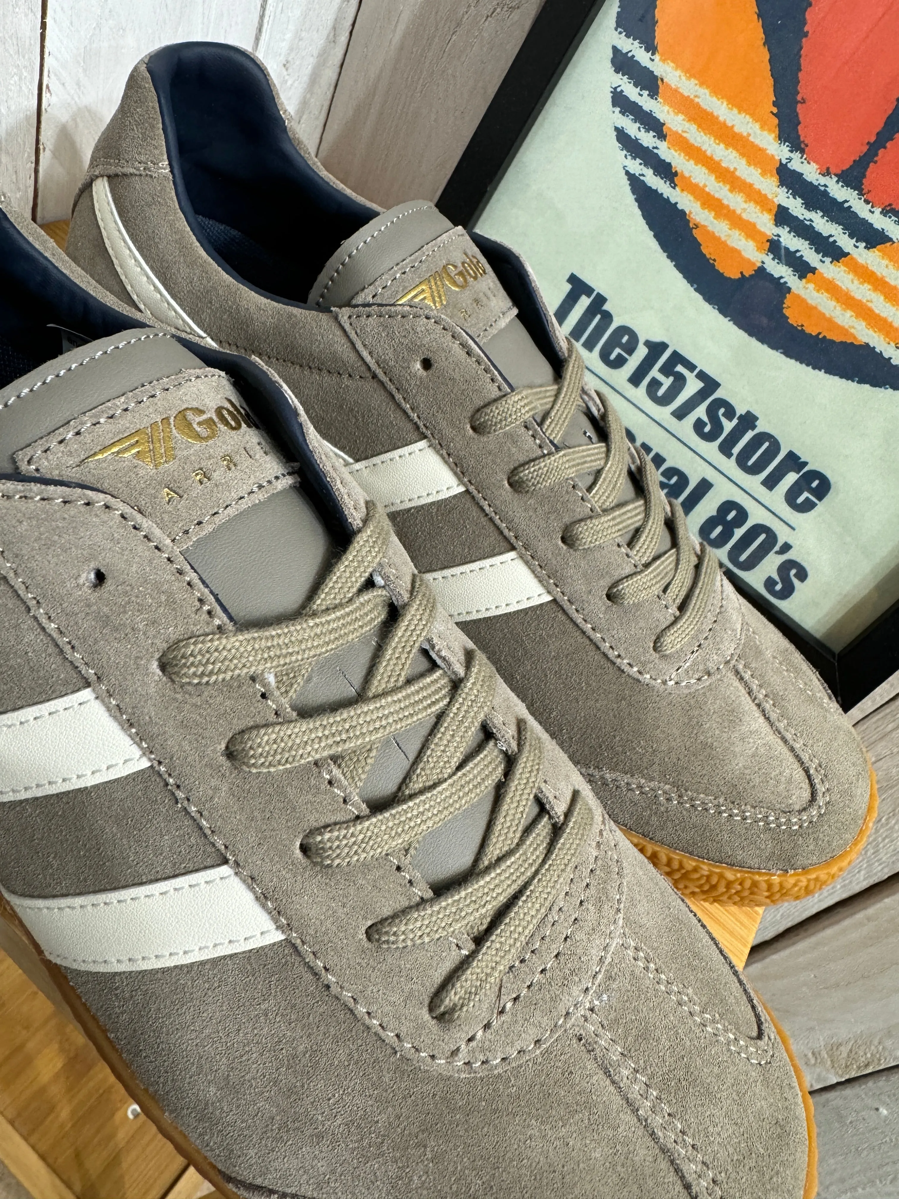 Gola Classics Harrier Suede Trainers - Rhino Grey
