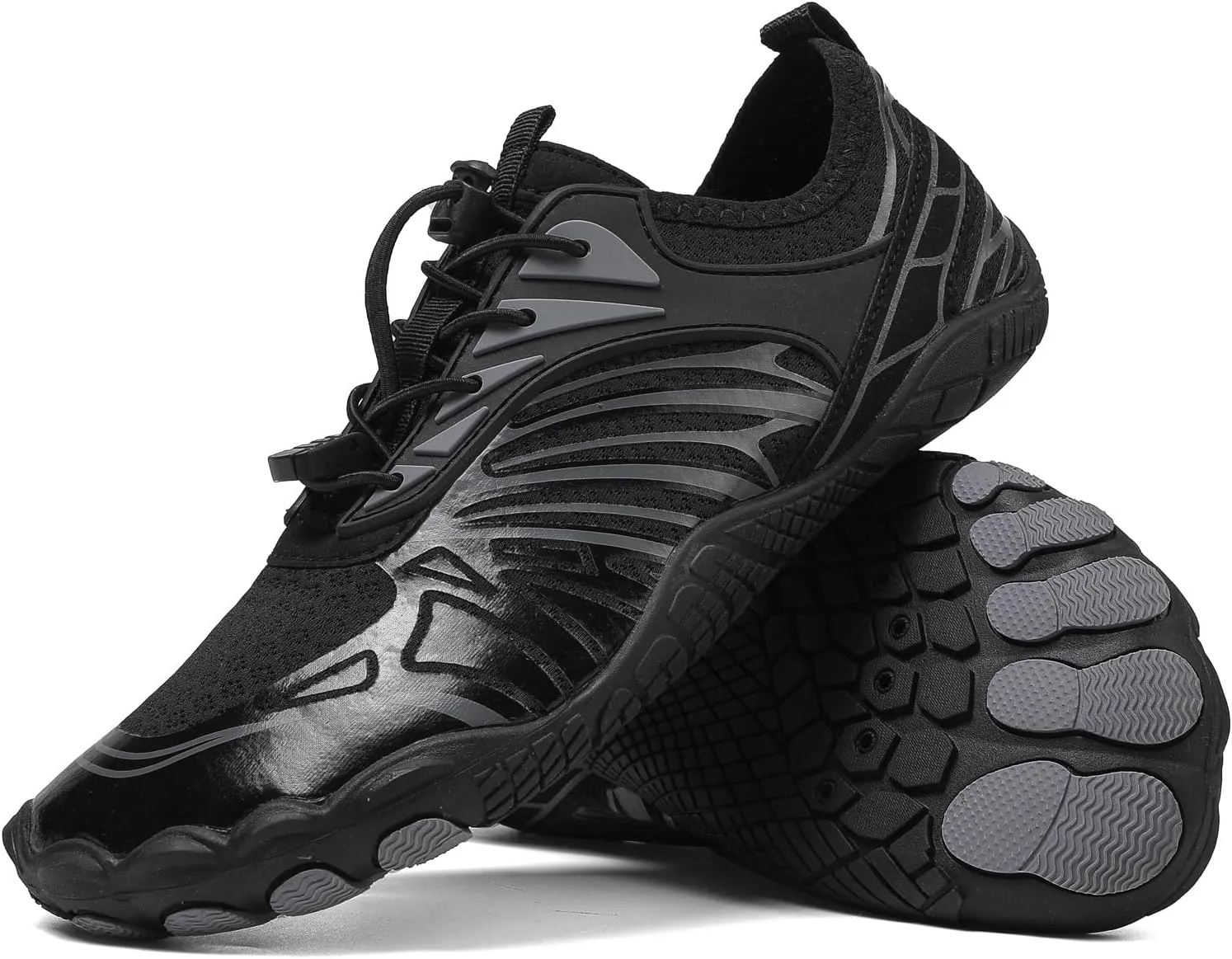 Hike Barefoot Shoes Women, Men's Water Shoes with Wide Toe Box, Quick Dry Non Slip Aqua Shoe for Beach Pool Swimming, Unisex Grounded Footwear Outdoor Walking Hiking Trekking Workout Sneakers