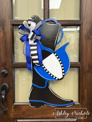 Jockey's Derby Boot & Helmet - Door Hanger