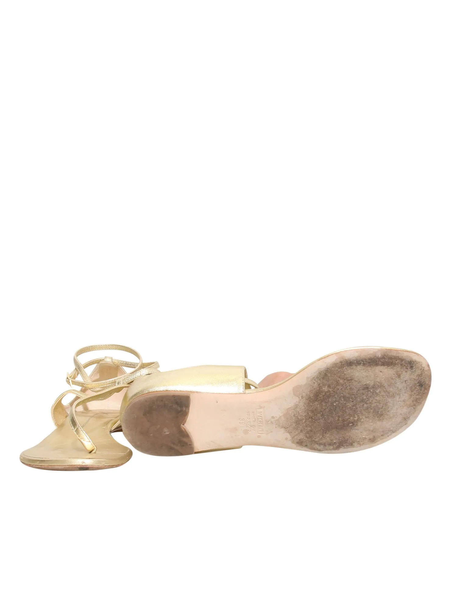 Leather Flat Sandals