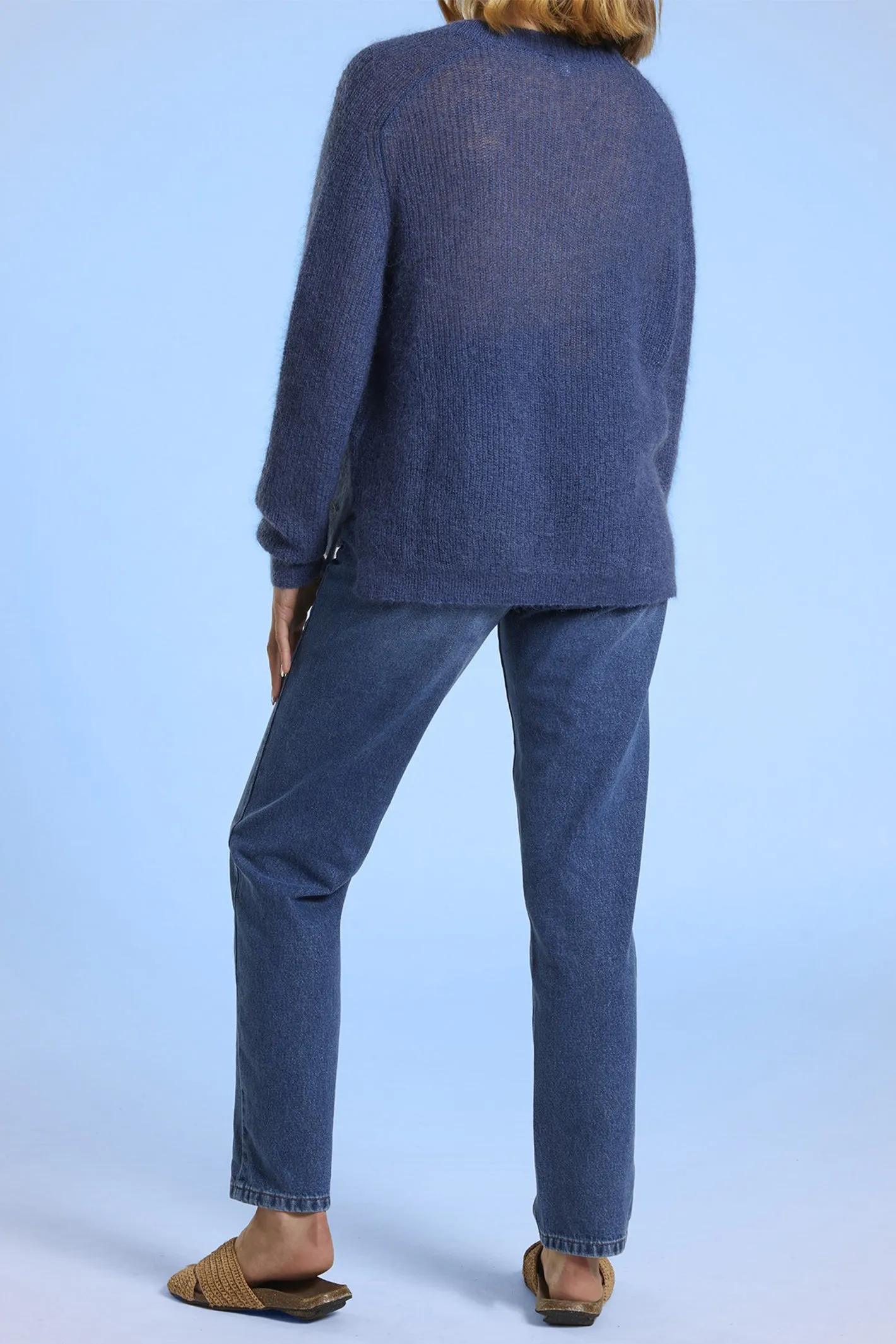 Mat De Misaine Reversible Jumper Long Sleeve Indigo Navy Torini-546 U26