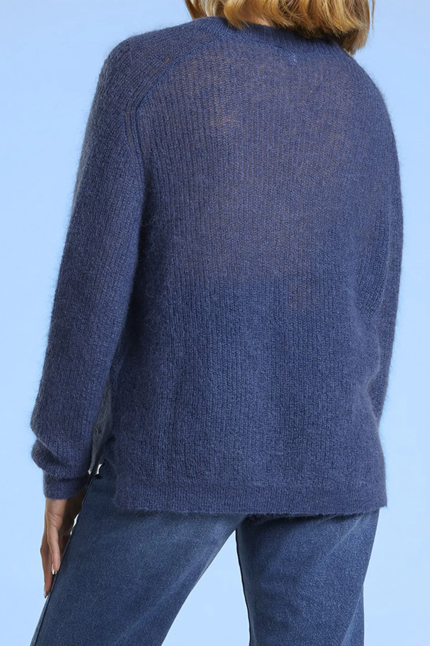 Mat De Misaine Reversible Jumper Long Sleeve Indigo Navy Torini-546 U26
