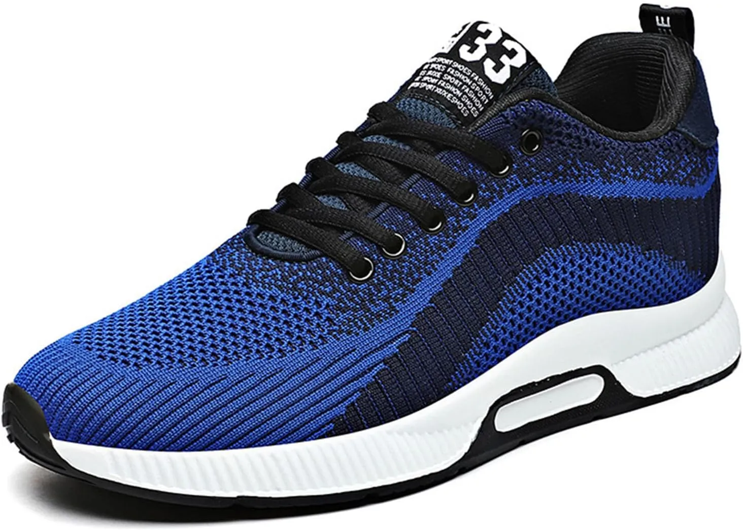 Mens Slip On Sneakers Non Slip Walking Shoes Lightweight Athletic Shoes Casual Running Shoe Increase Height 6/8/10CM