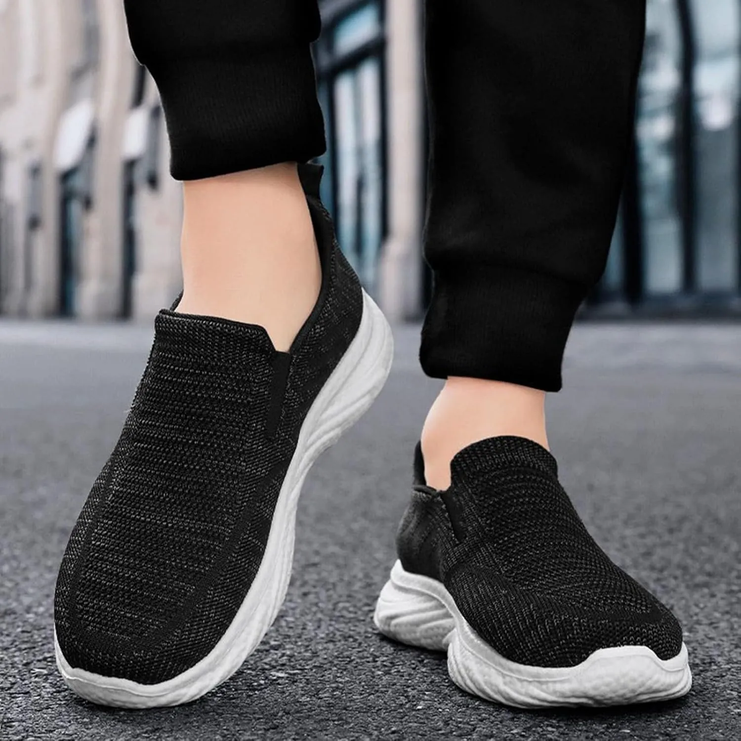 Men's Spring All Flat Soled Comfortable Lazy Slip On Couple Casual Shoes Casuals for Men