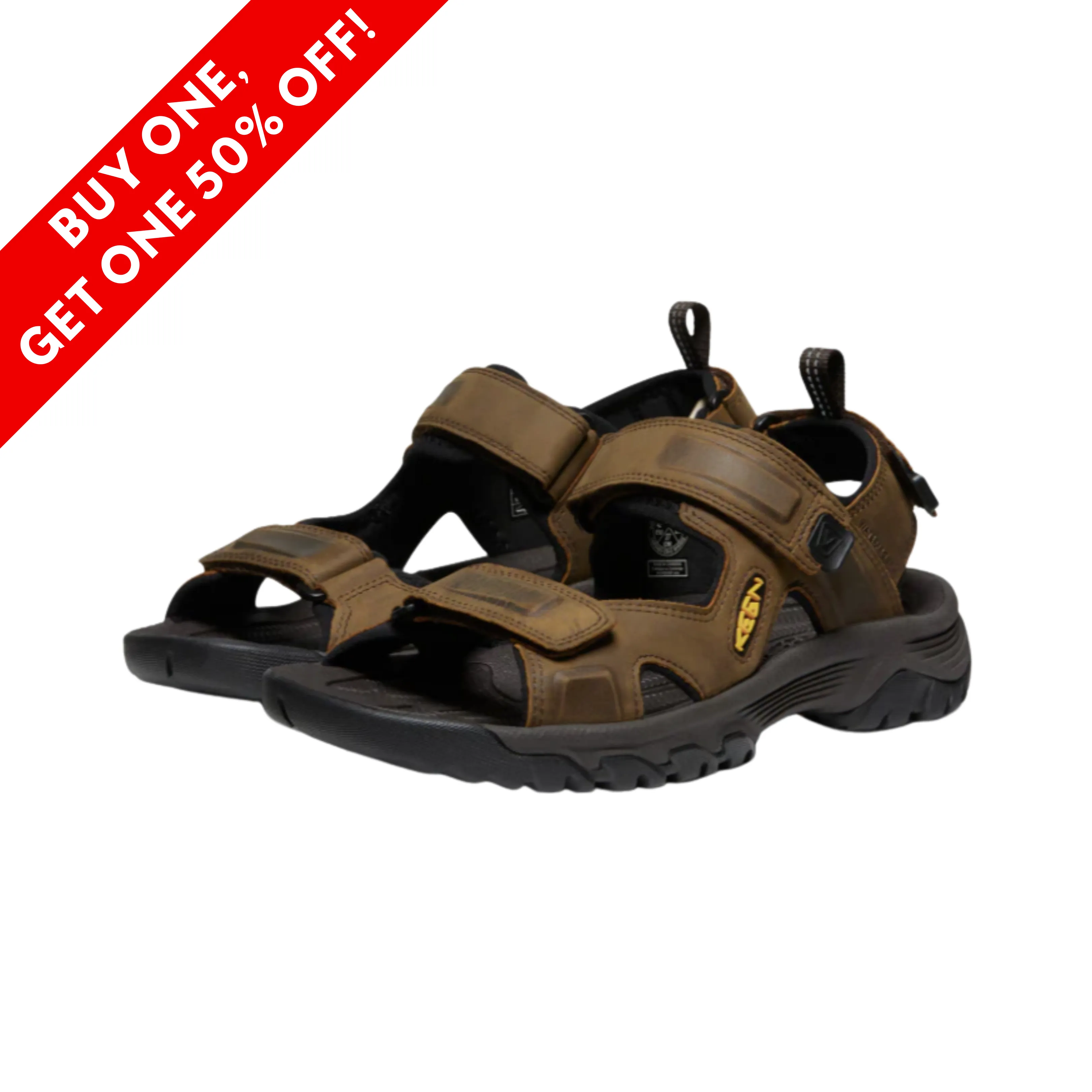 Men's Targhee III Open Toe Sandal - Bison/Mulch (Regular Width)