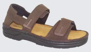 NAOT Martin Oily Brown Combo Mens Leather Sandal
