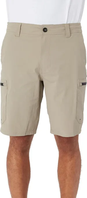 O'NEILL Men's 20 Inch TRVLR Cargo Hybrid Shorts - Water Resistant Mens Shorts with Elastic Waist and Quick Dry Stretch Fabric