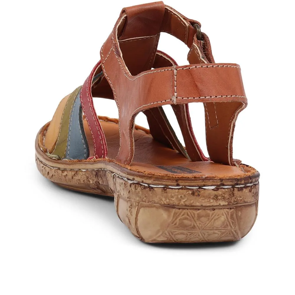 Open-Toe Leather Sandals  - HAK39015 / 325 525