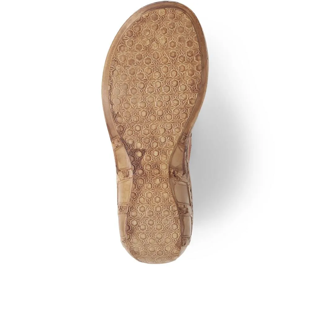 Open-Toe Leather Sandals  - HAK39015 / 325 525