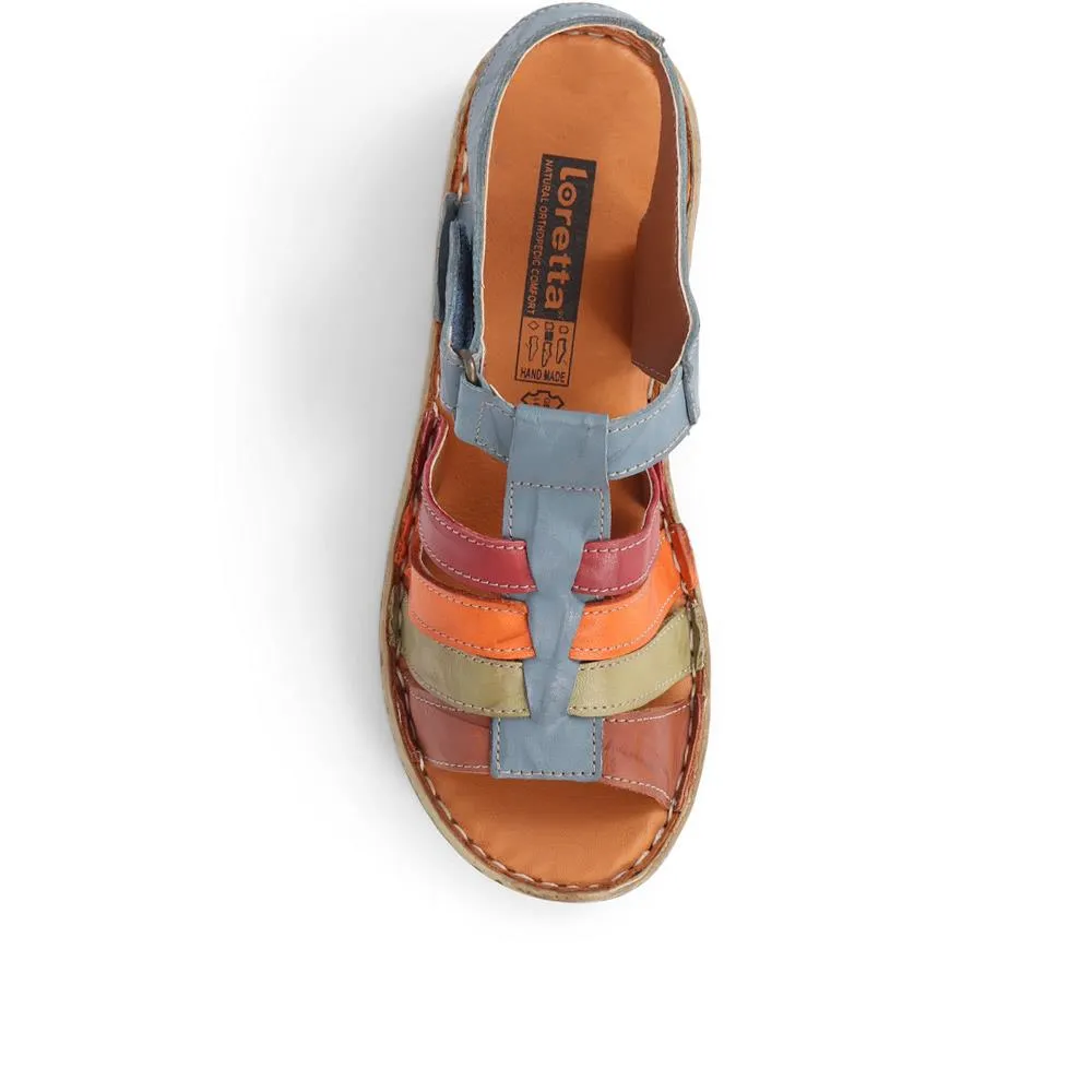 Open-Toe Leather Sandals  - HAK39015 / 325 525