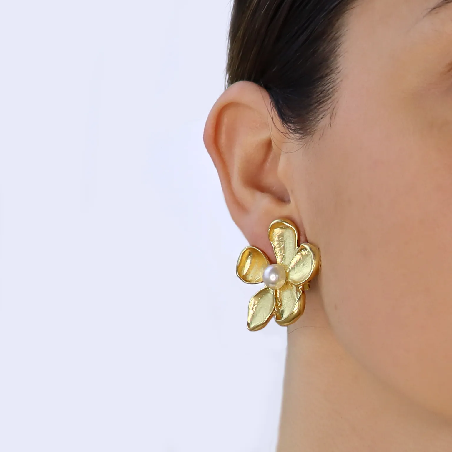 Periwinkle Clip Earrings