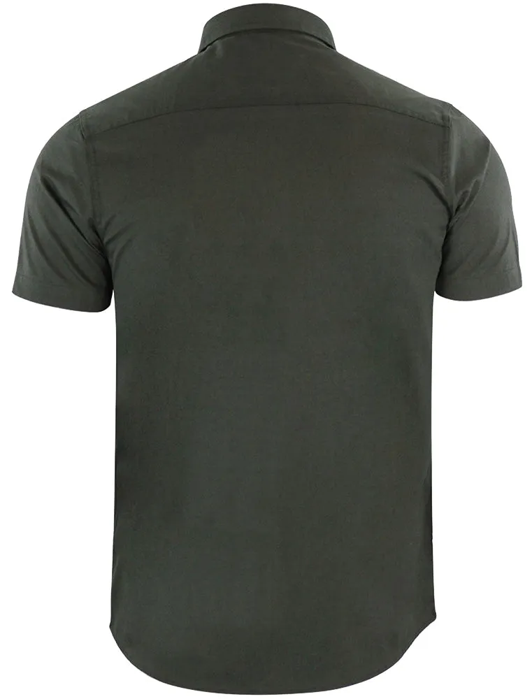 Romer Short Sleeve Shirt with Military Pockets in Khaki