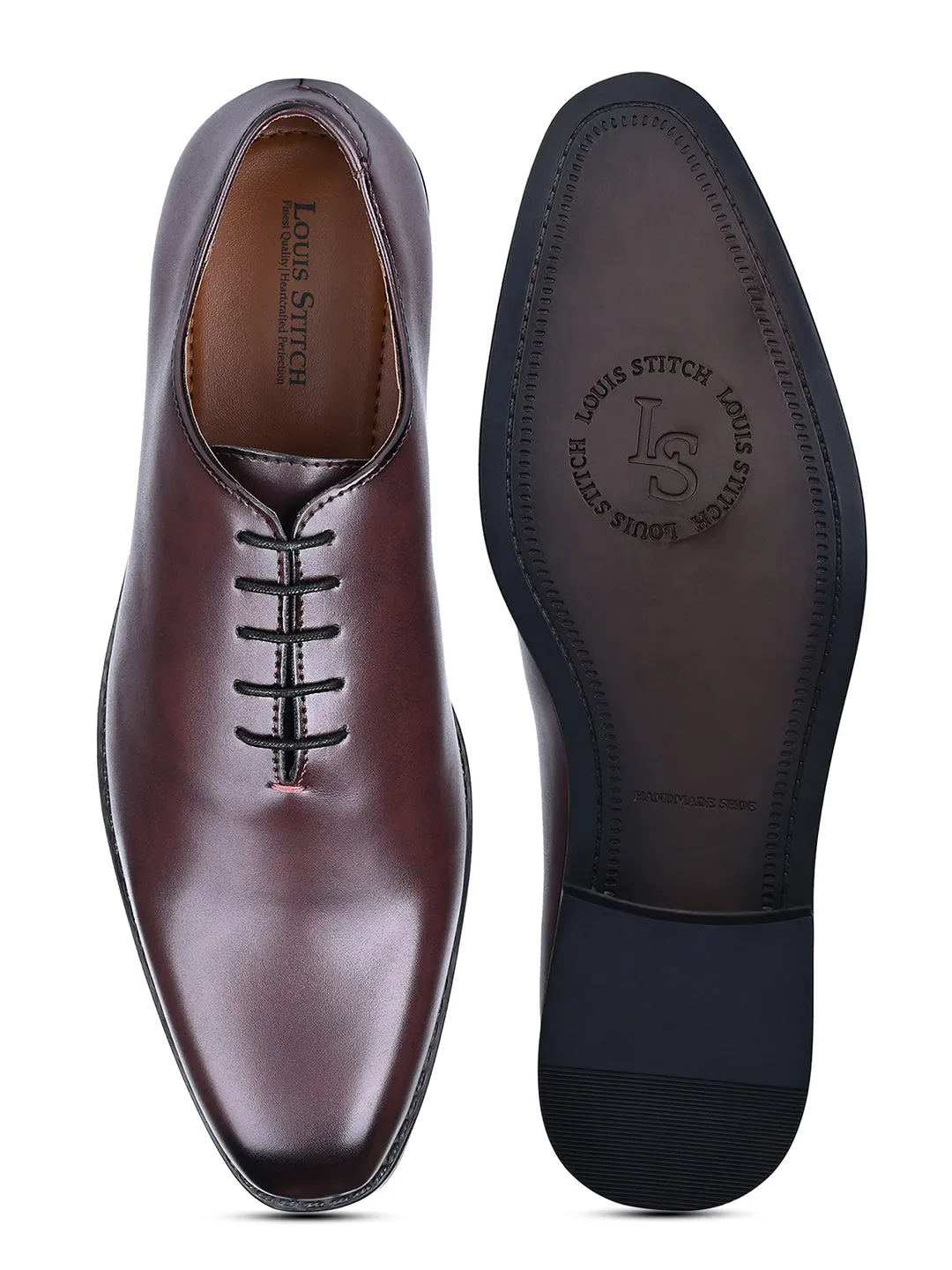 Rosewood Handcrafted Lace-Up Wholecut Derby Shoe
