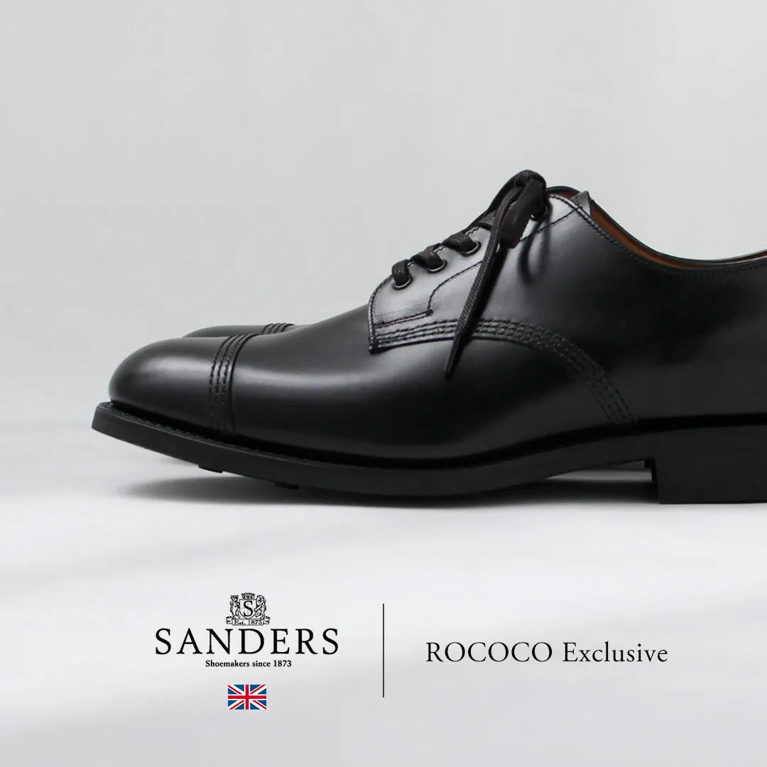 SANDERS / 1128BC Smooth Leather Military Derby Shoes
