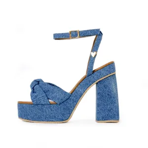 Simonette High Heels - Denim