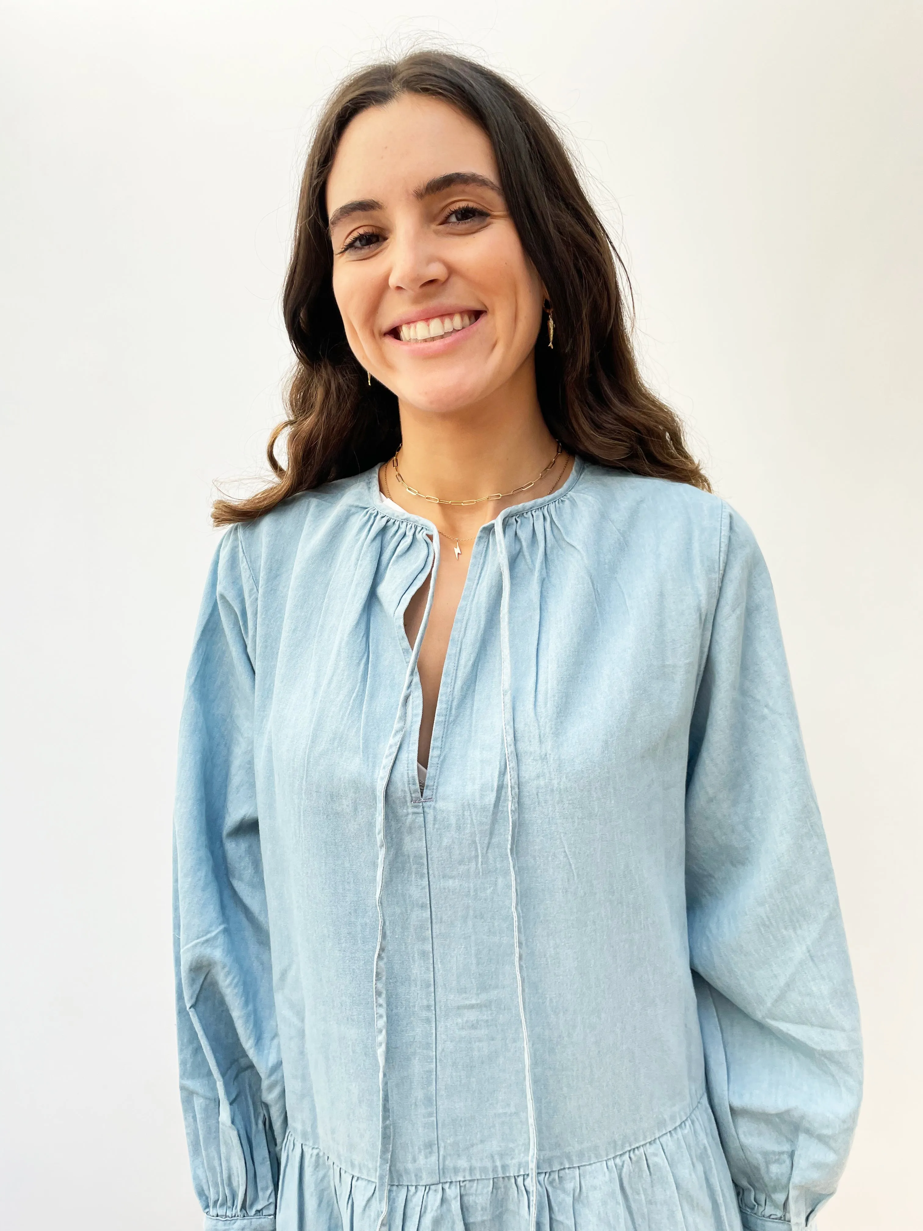 SLF Gilli Short Dress in Light Blue