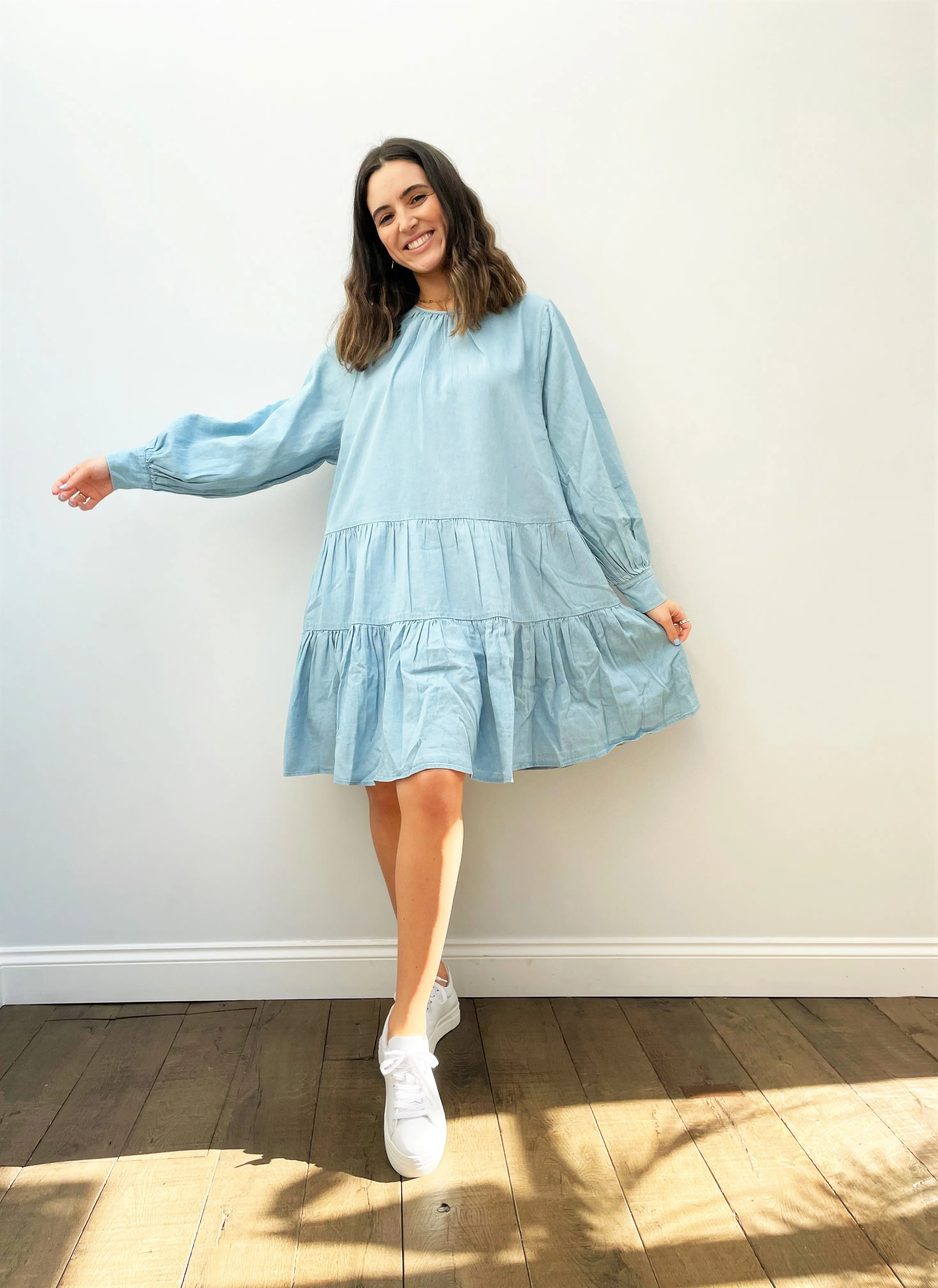 SLF Gilli Short Dress in Light Blue