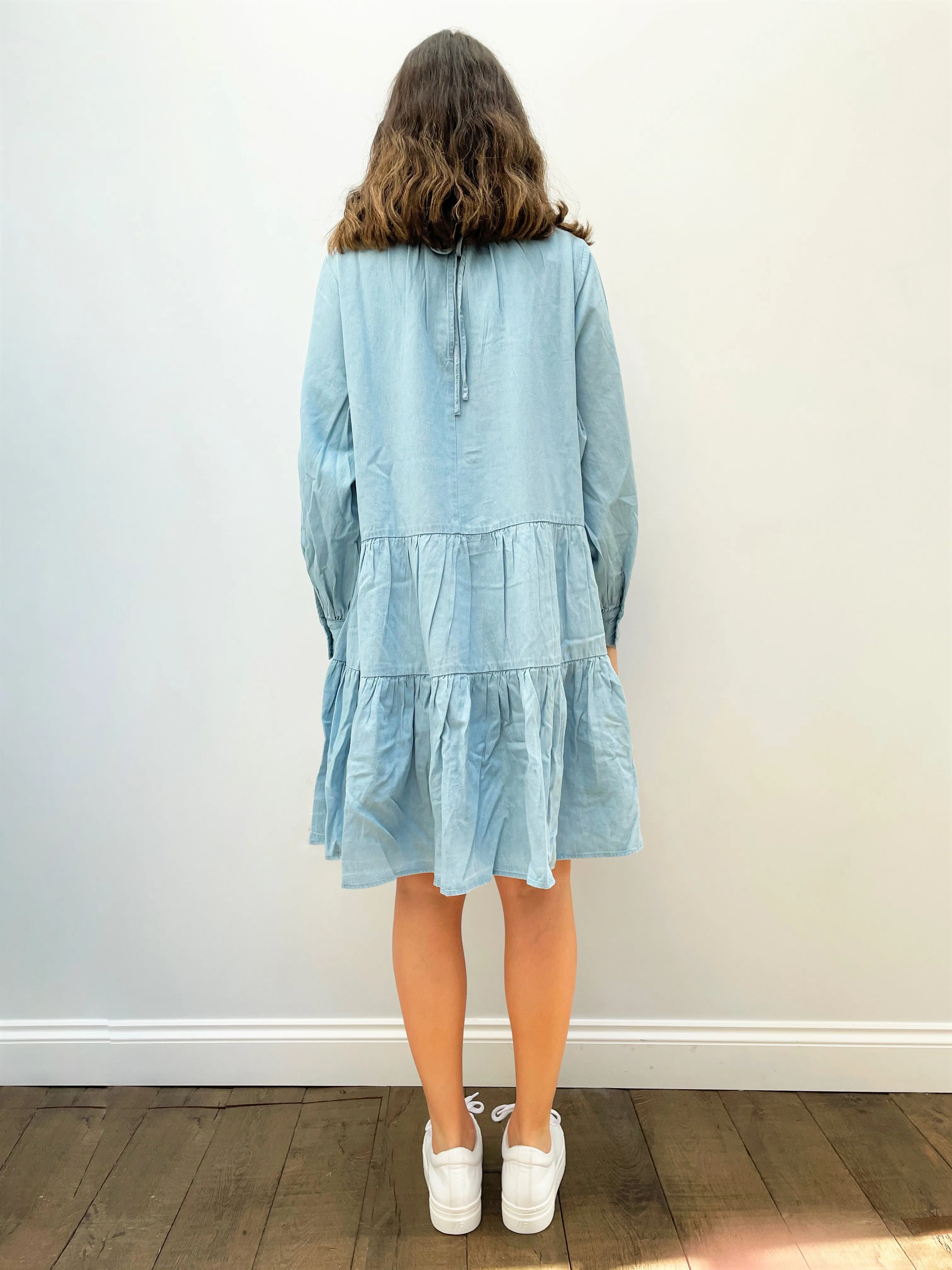 SLF Gilli Short Dress in Light Blue
