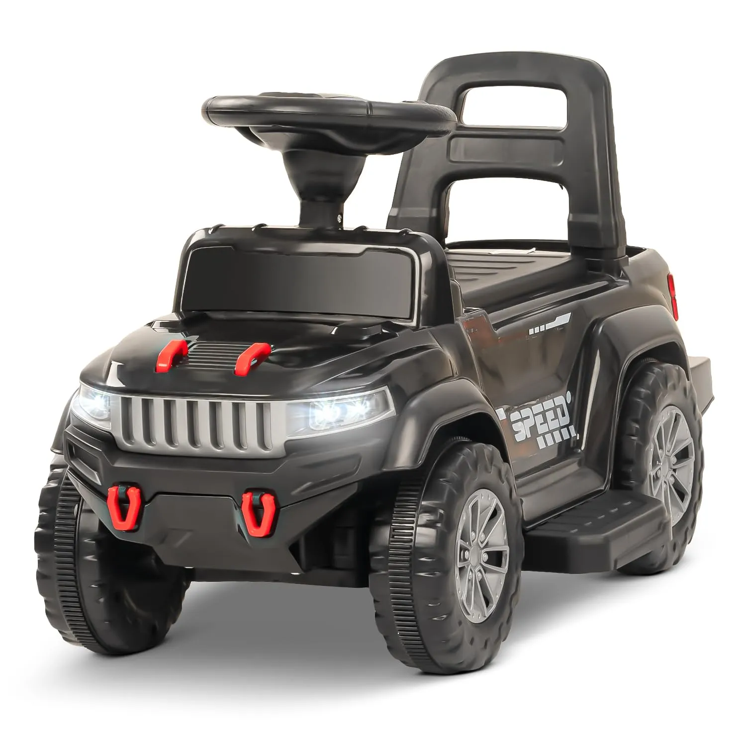 Speedy Pro Rechargeable Battery Operated Jeep for Kids with Music & LED Light