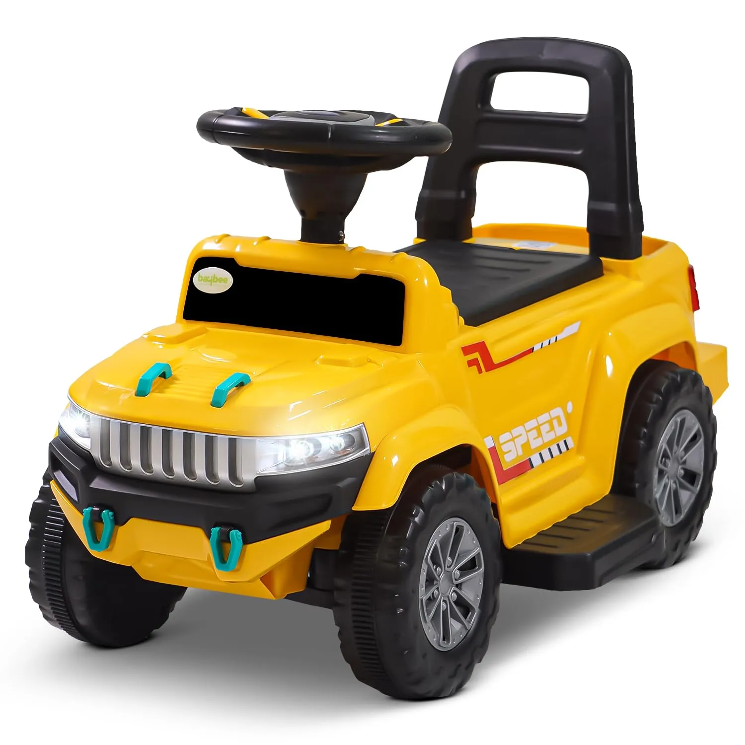 Speedy Pro Rechargeable Battery Operated Jeep for Kids with Music & LED Light