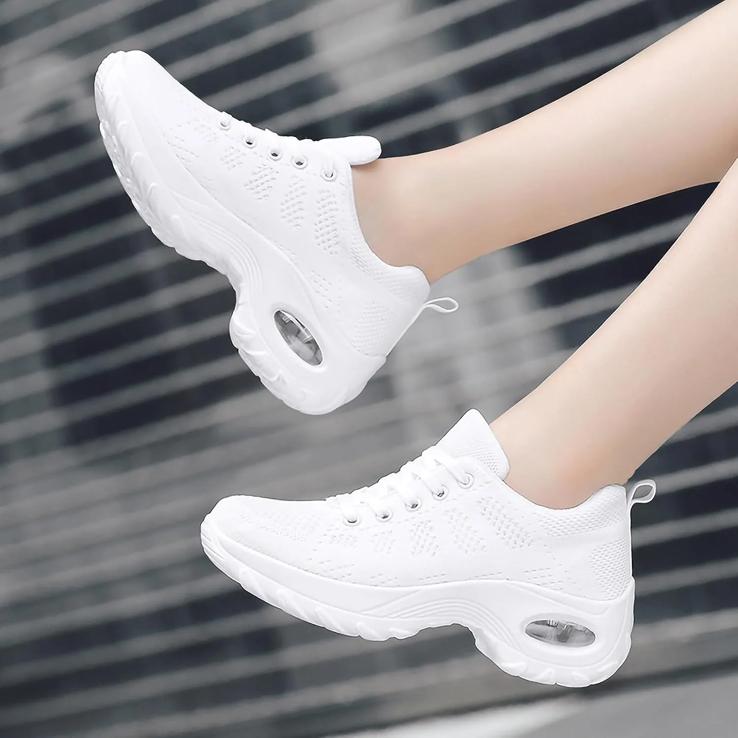 SWDZM Women's Dance Shoes,Breathable Fashion Sneakers,Split-Sole Dance Jazz Shoes,Mesh Outdoor Shoes 729
